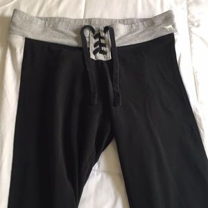 Victoria Secret Pink Black and Grey Leggings